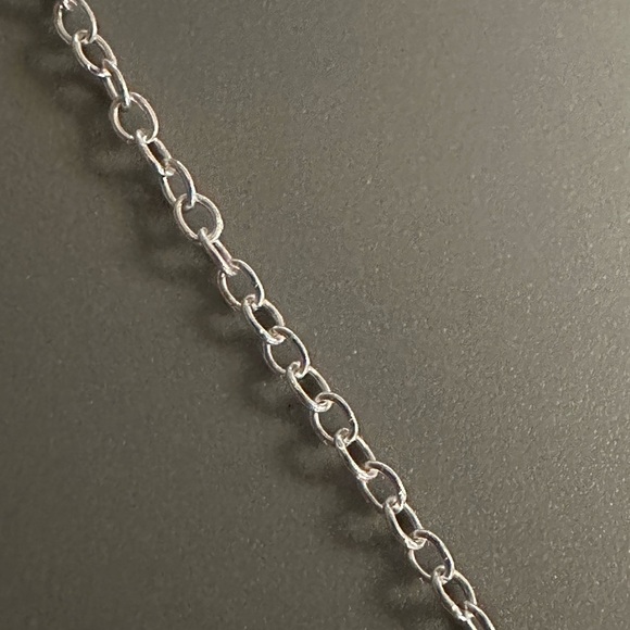 Sterling Silver Twisted Circle Necklace - Picture 7 of 9